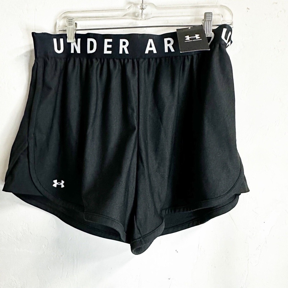 Under Armour Womens Running Athletic Shorts Black Size XLarge NEW